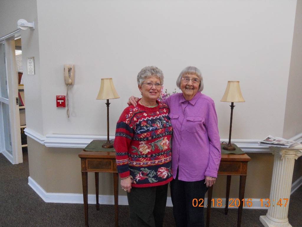 Phyllis Myers Davis and Marie Clontz - Baptist Retirement Home